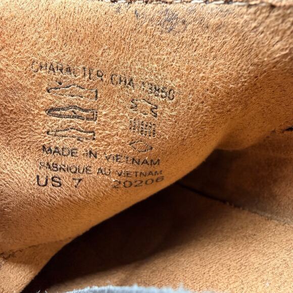 Taos Character Leather Slip-On Shoes Gray Zip Comfort Women’s Size 7 - Picture 12 of 13